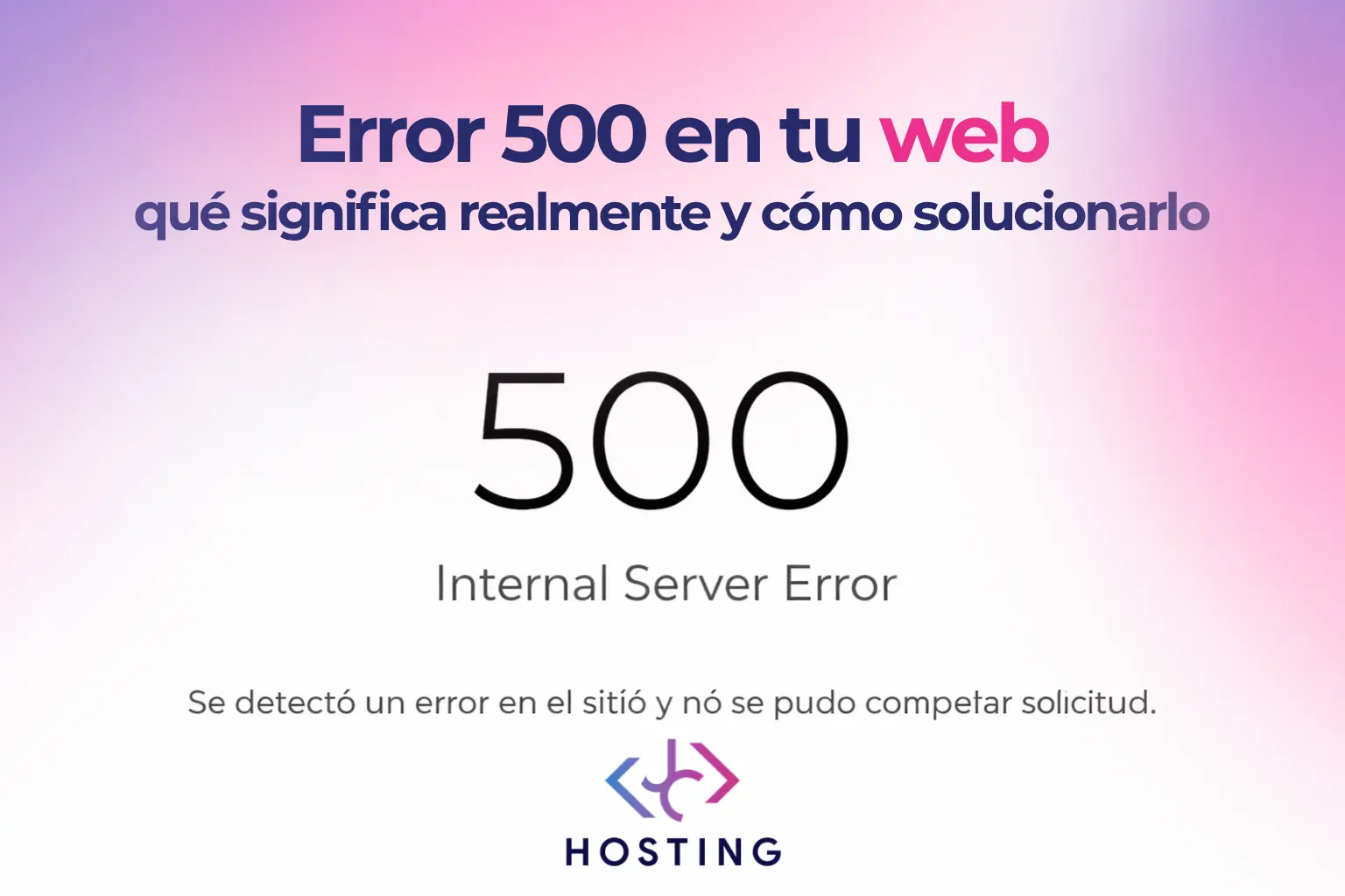 Error en tu página web, coo puedo solucionarlo
