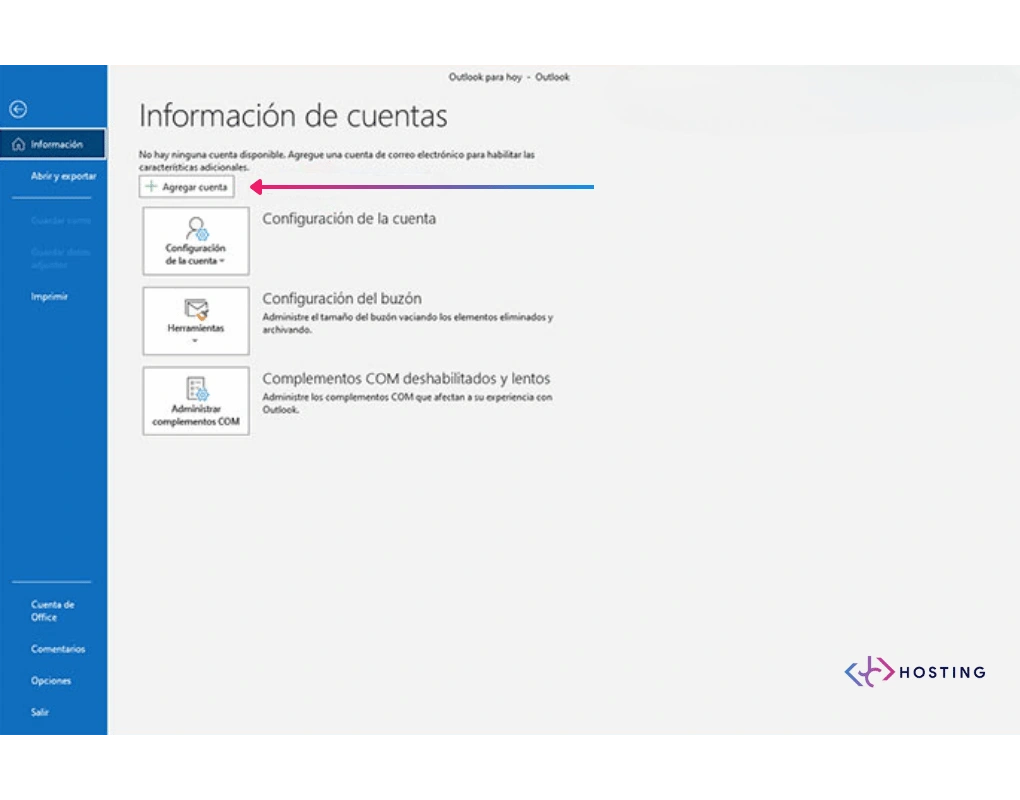 configurar correo outlook direccion email