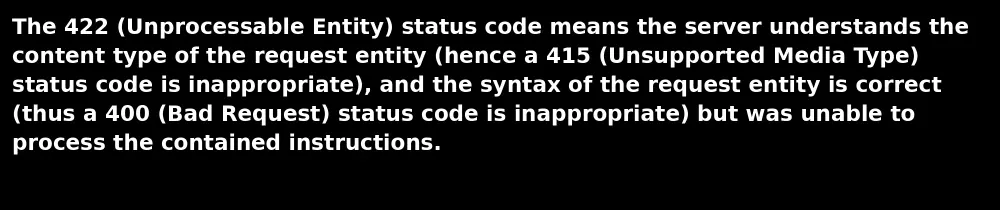 Error 422: qué significa, por qué aparece y cómo solucionarlo 1 error 422
