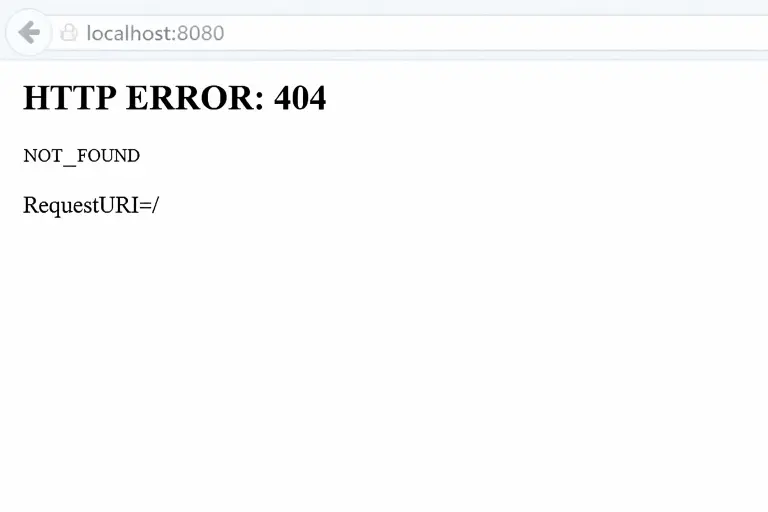localhost:8080
